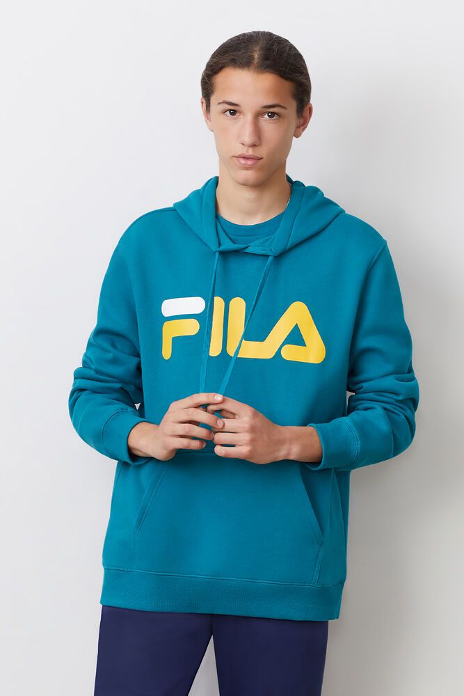 Fila Hoodie Mens Blue - Flori - Philippines 0673194-SJ